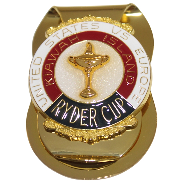 Ryder Cup at Kiawah Island Gold Tone Commemorative Money Clip