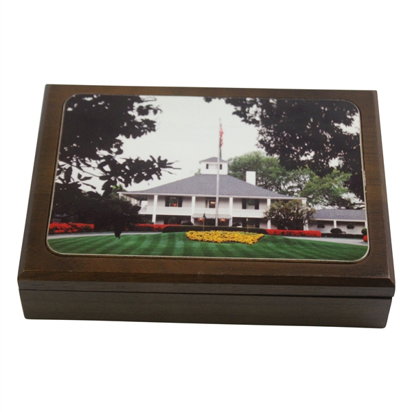 Undated Augusta National Golf Club Clubhouse Wood Keepsake Box