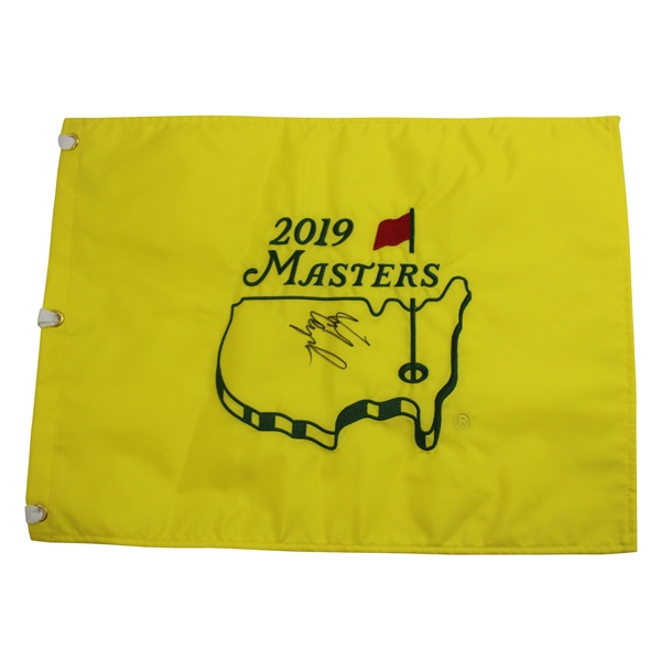 Fred Couples Signed 2019 Masters Tournament Embroidered Flag JSA ALOA