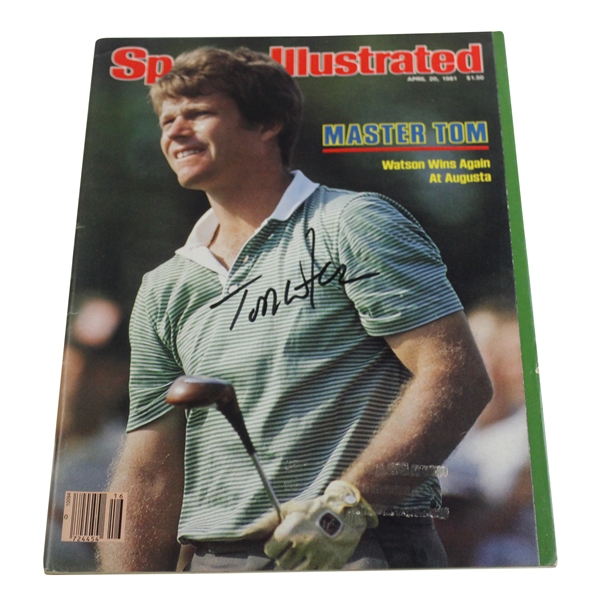 Tom Watson Signed April 1981 Sports Illustrated Master Tom Magazine JSA ALOA