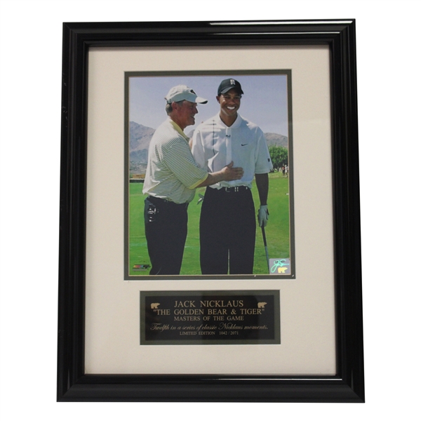  The Golden Bear & Tiger Masters of The Game Ltd Ed #1042/2071 Photo - Framed 