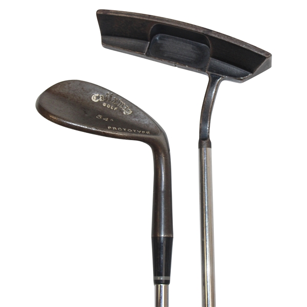 Callaway Golf 54 Degree Prototype Raw Steel Sand Wedge & Bobby Jones Billet Series BJ-2 Putter