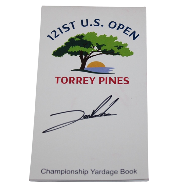 Jon Rahm Signed 2021 US Open at Torrey Pines Championship Yardage Book JSA ALOA