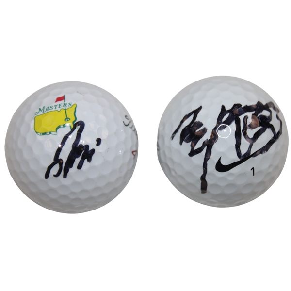 KJ Choi & Ryu Ishikawa Signed Golf Balls JSA ALOA