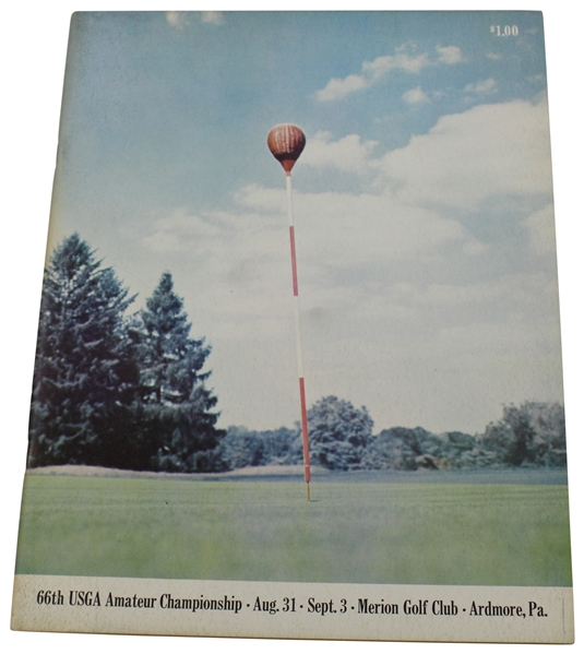1966 US Amateur Championship Merion Golf Club Official Program - Gary Cowan Winner