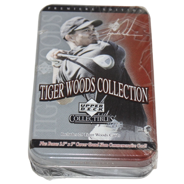 Unopened Set of Tiger Woods Collection Golf Cards - 25 Cards Plus comm Card