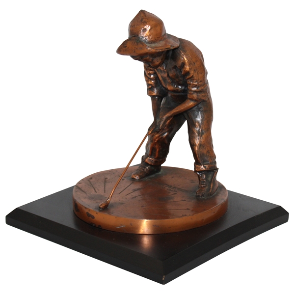 Pinehurst Country Club Balfour Putter Boy Bronze Sundial Statue