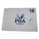 Xander Schauffele Signed 2024 PGA Championship at Valhalla Embroidered Flag JSA ALOA