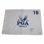 Xander Schauffele Signed 2024 PGA at Valhalla Embroidered Flag Beckett #BM64128