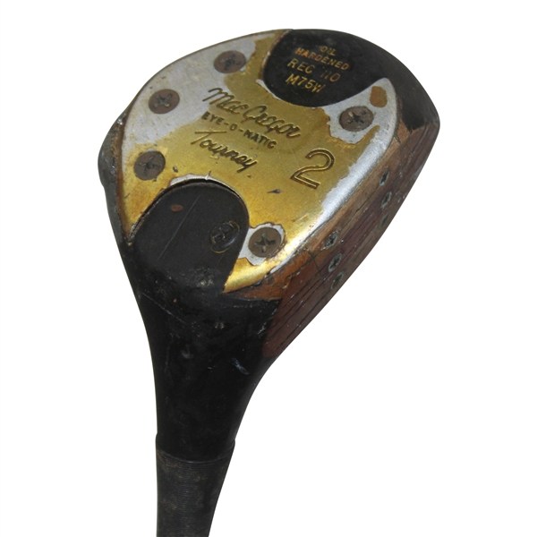 Paul Azingers Personal Used MacGregor Eye-O-Matic Tourney Oil-Hardened REC.NO.MC5W 2 Wood