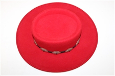 Chi Chi Rodriguez's Personal Scala Collection Red Cowboy Hat 