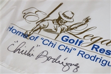 Chi Chi Rodriguez Signed El Legado Golf Resort Home Of Chi Chi Flag JSA ALOA