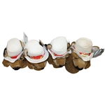 Four (4) Chi Chi Rodriguez Dog Club Headcovers Stitched 'Chi Chi Rodriguez' 