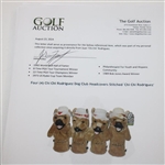 Four (4) Chi Chi Rodriguez Dog Club Headcovers Stitched 'Chi Chi Rodriguez' 
