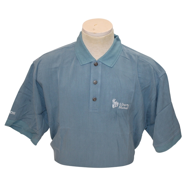 Chi Chi Rodriguezs Personal Eagle Dry Goods Co. Signature Series Blue Polo w/Sponsor - M