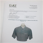 Chi Chi Rodriguez's Personal Eagle Dry Goods Co. Signature Series Blue Polo w/Sponsor - M