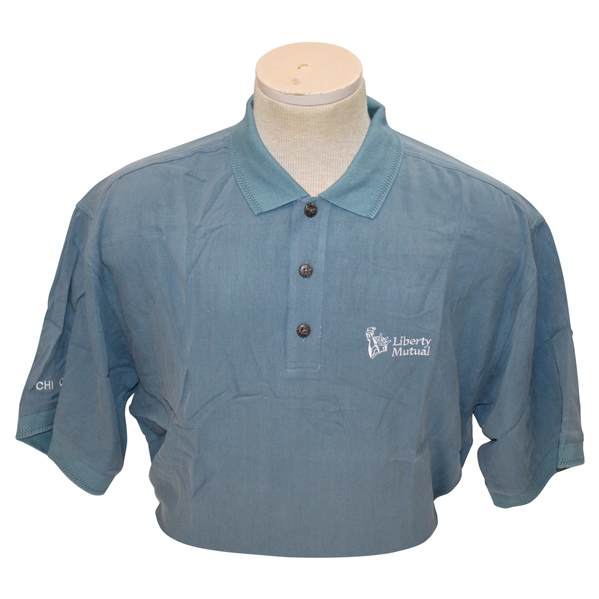 Chi Chi Rodriguezs Personal Eagle Dry Goods Co. Signature Series Blue Polo w/Sponsor - M