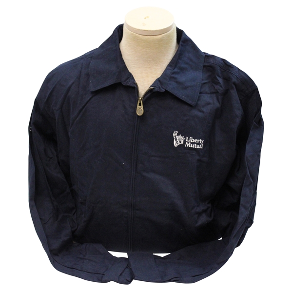 Chi Chi Rodriguezs Personal Eagle Dry Goods Co. Navy Blue Zip Up Coat - M