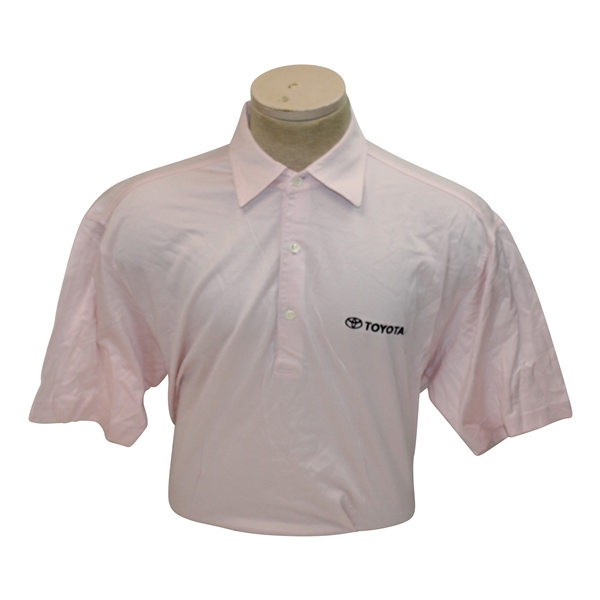 Chi Chi Rodriguezs Personal Fairway & Greene Pink Polo w/Sponsor - M