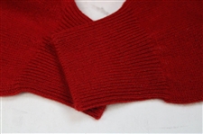 Chi Chi Rodriguez's Personal Pringle Red Cashmere Sweater w/Sponsor 