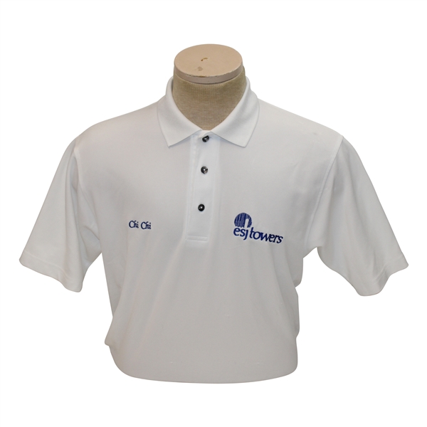 Chi Chi Rodriguezs Personal Paragon White Polo w/Sponsor - M