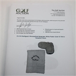 Chi Chi Rodriguez's Personalized Macgregor White Putter Cover & Velcro Valuables Pouch