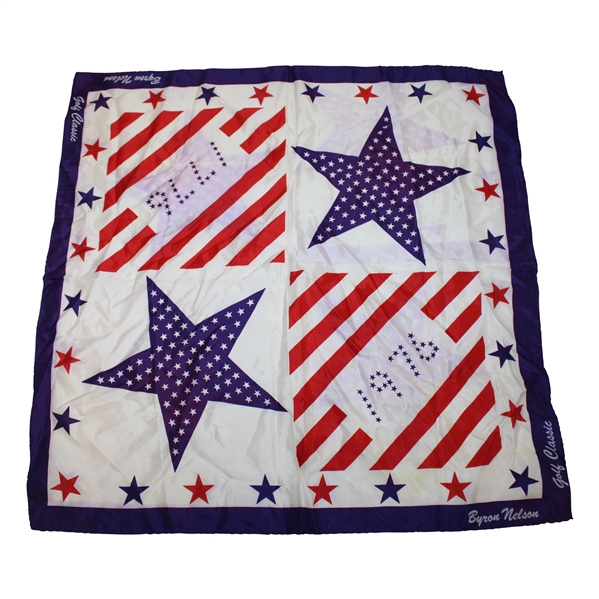 Chi Chi Rodriguezs 1976 Byron Nelson Golf Classic Red, White & Blue Handkerchief