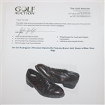 Chi Chi Rodriguez's Personal Classics By FootJoy Brown Golf Shoes w/Blue Shoe Bags