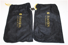 Chi Chi Rodriguez's Personal Black Footjoy Waterproof Golf Shoes w/Black Shoe Bags