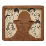 Chi Chi Rodriguezs Personal Wooden Cutout Portrait by D Martin
