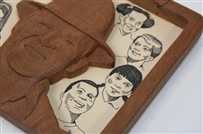 Chi Chi Rodriguez's Personal Wooden Cutout Portrait by D Martin