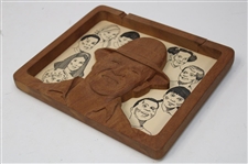 Chi Chi Rodriguez's Personal Wooden Cutout Portrait by D Martin