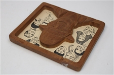 Chi Chi Rodriguez's Personal Wooden Cutout Portrait by D Martin