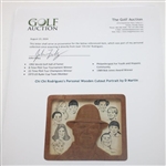 Chi Chi Rodriguez's Personal Wooden Cutout Portrait by D Martin