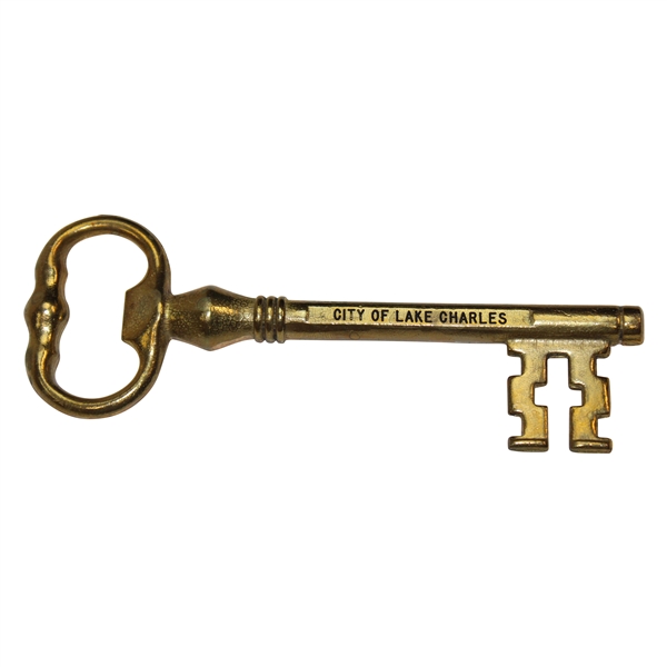 Chi Chi Rodriguezs Personal Key To The City Of Lake Charles Brass Key Bottle Opener