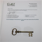 Chi Chi Rodriguez's Personal Key To The City Of Lake Charles Brass Key Bottle Opener
