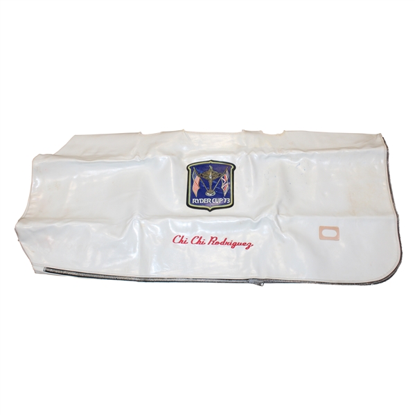 Chi Chi Rodriguezs Personal 1973 Ryder Cup Logo Personalized White Club Travel Bag