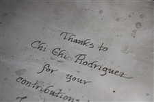 Chi Chi Rodriguez's Personal 1990 George Maloof Memorial Golf Tournament Nambe Tray