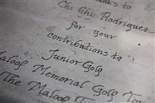 Chi Chi Rodriguez's Personal 1990 George Maloof Memorial Golf Tournament Nambe Tray