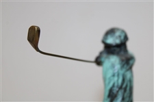 Chi Chi Rodriguez's Personal Unmarked Post-Swing Follow Through Golfer Statue