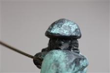 Chi Chi Rodriguez's Personal Unmarked Post-Swing Follow Through Golfer Statue
