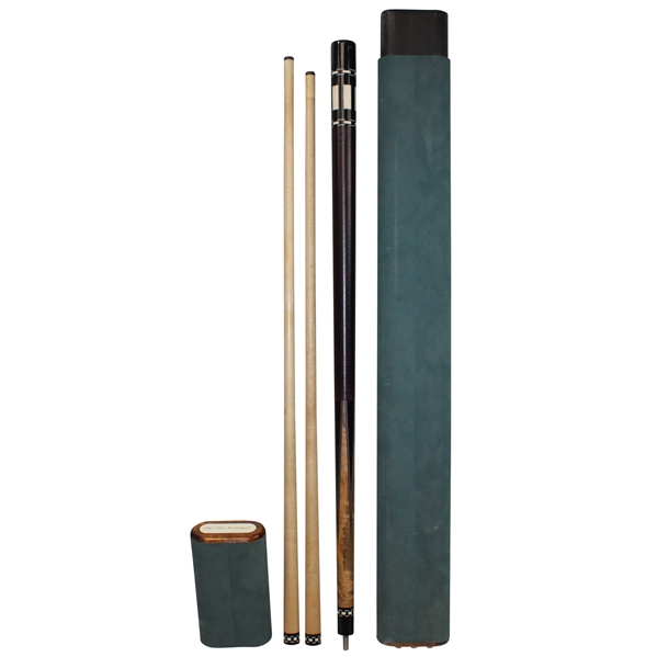 Chi Chi Rodriguezs Personal Pool Cue w/Carrying Case Engraved "Chi Chi Rodriguez"