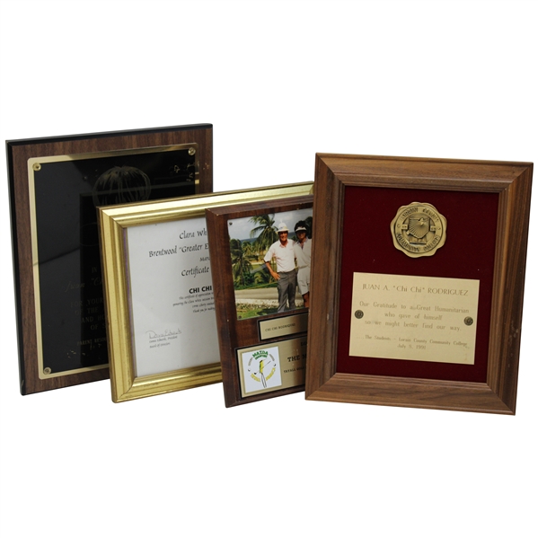 Four (4) Chi Chi Plaques/Awards - Mazda Champions, South Florida & more