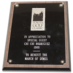 Four (4) Chi Chi Plaques/Awards - NFL Classic, Lexus Challenge & more