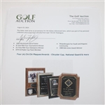 Four (4) Chi Chi Plaques/Awards - Chrysler Cup, National Guard & more