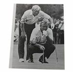 Arnold Palmer & Jack Nicklaus Signed 1971 Ryder Cup 11x14 Oversize B&W Photo JSA ALOA