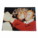 Arnold Palmer & Jack Nicklaus Signed Ryder Cup Dancing 11x14 Oversize Photo JSA ALOA