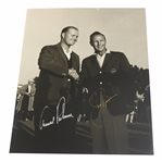 Arnold Palmer & Jack Nicklaus Signed 1963 Masters 8x10 Frank Christian Studios Original Photo JSA ALOA