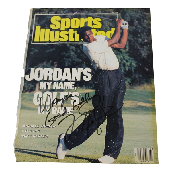 Michael Jordan Signed 1989 Sports Illustrated Magazine Cover Only - August 14th JSA ALOA