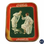 Original 1926 Coca-Cola Tin Litho Golf Themed Serving Tray